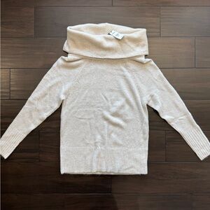 EXPRESS Cream Cozy Cowl Neck Sweater Size XS - NWT